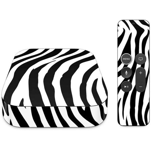 Zebra Print Apple TV Skin